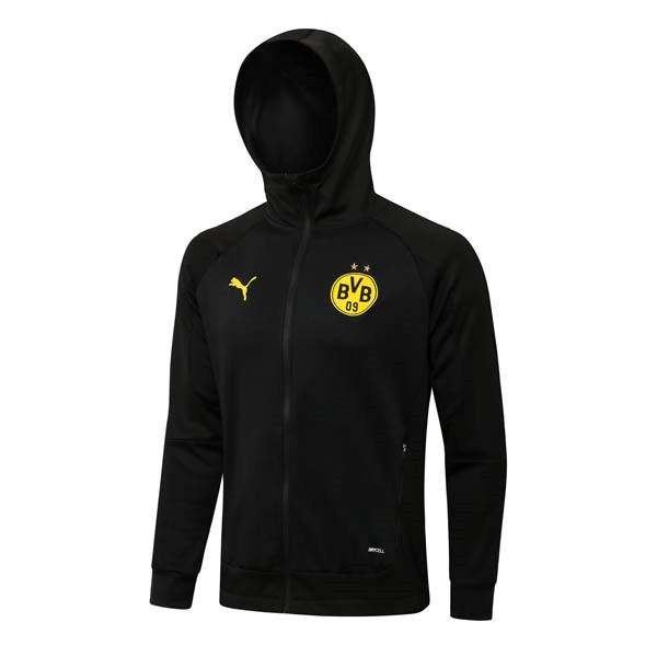 Felpa Cappuccio Borussia Dortmund 22/23 Nero Giallo